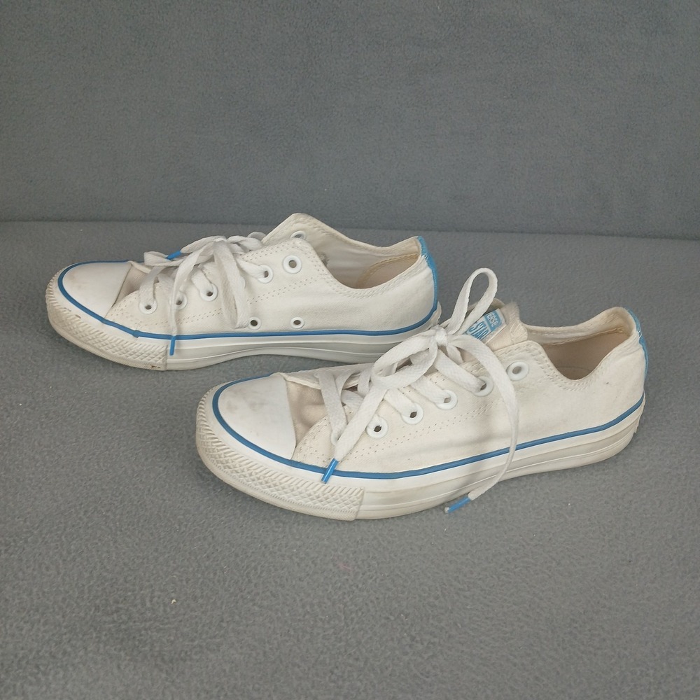 Converse Chunky All Star 530161F Low Top Sneakers Womens 7 White Skate Shoes